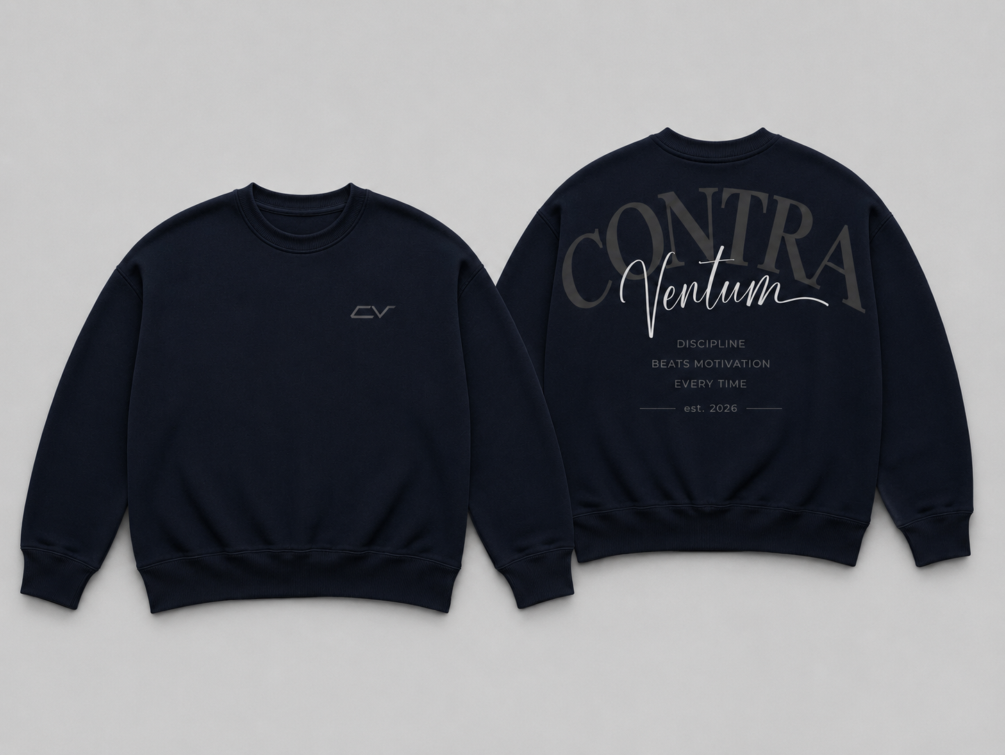 Oversized Pullover French Navy
