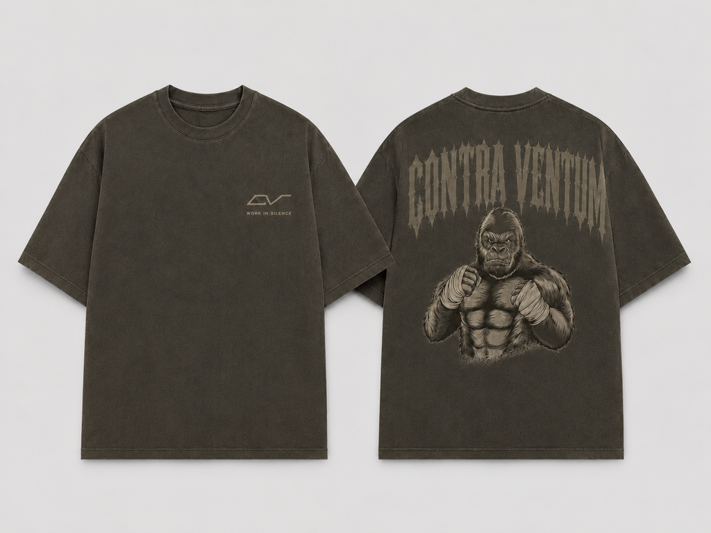 Oversize Khaki "Work in Silence"